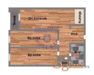 Trosoban 58m2 Socijalno