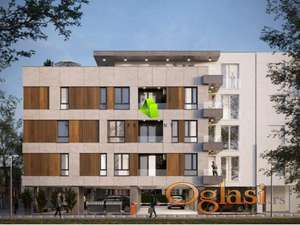 Dvoiposoban stan sa krovnom terasom i bazenom u modernom stambenom objektu sa povraćajem PDV-a na Panteleju ID#7828