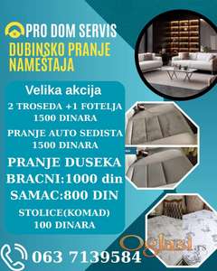 Dubinsko pranje namestaja