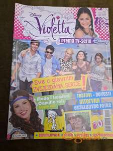 Violleta, Disney. Broj 1. Studeni 2014.Cena. 50 dinara. Tel. 060-5858153
