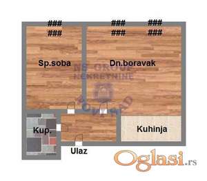 Dvosoban stan u izgradnji na Podbari 39m2