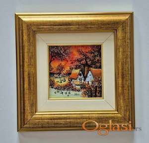 Naiva, ulje na staklu - Jesen. Prelepo!