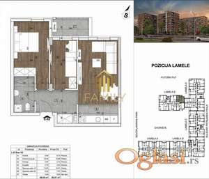 Trosoban stan 57m² na prodaju – funkcionalan prostor za porodicu