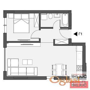 ADICE, 43m2, Dvosoban, Izgradnja