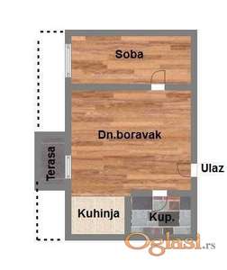 Jednoiposoban stan, 47m2, Mišeluk