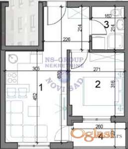 Jednoiposoban 34m2 Telep