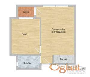 STAN - NOVI SAD - ADICE - 41m2 - 90200 evra