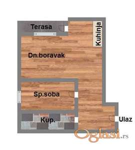 Bulevar patrijarha Pavla, dvosoban, 42m2!