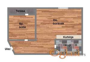 Apartman u izgradnji u centru Veternika! 41m2