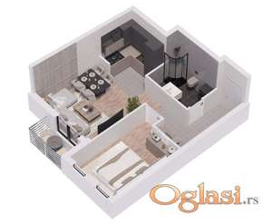 Dvosoban stan 44m2 na traženoj lokaciji - Socijalno!
