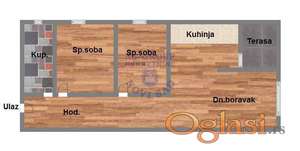 Dvoiposoban stan kod Somborske rampe u izgradnji