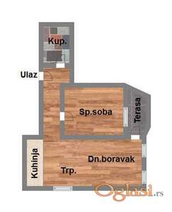 Telep - dvosoban stan u izgradnji - 43m2