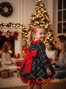 Haljinica za bebe devojcice svecana 9-12m NOVO