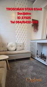 TROSOBAN LUKS NAMEŠTEN STAN KOD SOCIJALNOG, PARKING