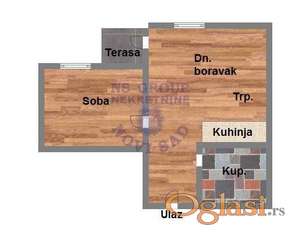 Jednoiposoban 41m2 Adice