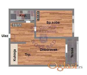 Dvosoban stan u izgradnji na Adicama, 48m2