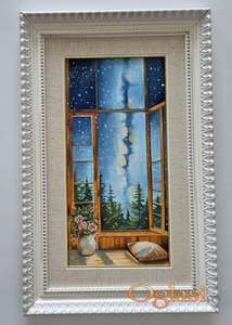 Ulje na platnu - Zvezdana noc, slika broj dva.