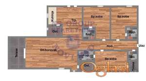 Cetvorosoban stan na Tatarskom brdu, 142m2