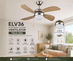 Plafonski Luster Ventilator ELV36 110cm 55W