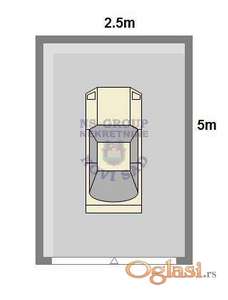 Predstavljamo vam garazno mesto u suterenu zgrade 13m2