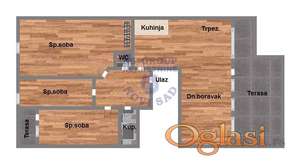 Četvorosoban 83m2 Veternik