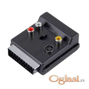 Adapter SCART muško-ženski na činč INOUT