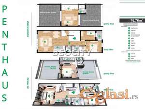 Novi Sad, Telep, Heroja Pinkija, 4.0, 77m2