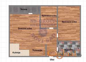 Odličan dvoiposoban stan u izgradnji na Mišeluku.
