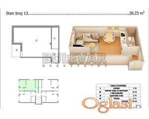 Novogradnja 26m2  Branko Bjegović