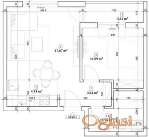 Komforan dvosoban stan u ekskluzivnom kompleksu urbanih vila!