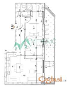 Novi Sad, Telep - Dvoiposoban stan 52m2 