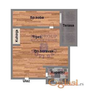 Jednoiposoban 39m2 Mišeluk