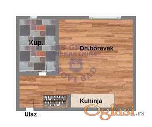 Garsonjera u izgradnji 23m2 - Adice