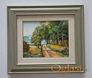 Ulje na platnu - Prolecni drvored