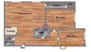 Trosoban stan u izgradnji, Telep