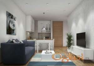 Novogradnja 36m2 Jednoiposoban stan sa odvojenom spavaćom sobom