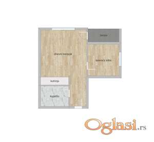 Stan NOVI SAD,ADICE - 36 m2 85000 €, ID: 1097741