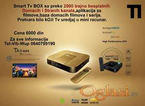 Tv boks sa preko par hilj besplatnih tv kanala