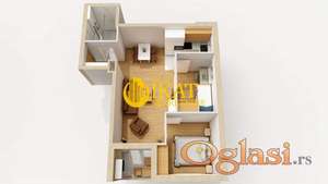 Cvetanova ćuprija 49,77m2 dvoiposoban, novogradnja + pdv ID#4799