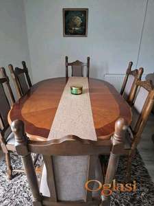 Trpezarijski sto i 6 stolica