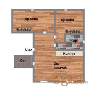 Trosoban stan u Veterniku, 71m2
