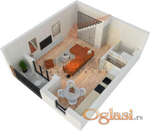 Odlična novogradnja, dupleks, u izgradnji, 99,19 m2 - Kragujevac, naselje Bresnica