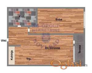Trosoban stan na Bulevaru Patrijarha Pavla, 60m2