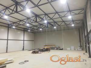 Nova kvalitetna hala 1000m2, gas, struja, voda, parking, prilaz - Rumenka