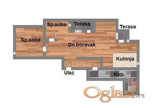 Odličan dvoiposoban stan u centru Sremske Kamenice!