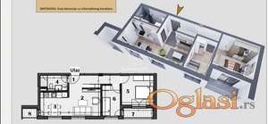 Novogradnja stan 2.5 u blizini Darvinove pošte ID#9763
