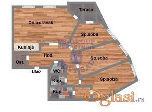 Četvorosoban stan u izgradnji, 91m2, Telep