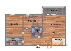 Trosoban stan na Salajci, 74m2