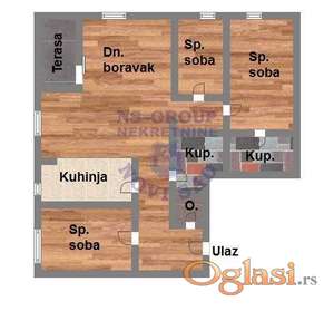 Cetvorosoban stan u izgradnji u Sremskoj Kamenici