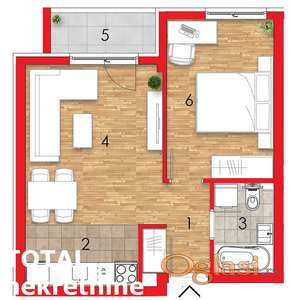 Stan NOVI SAD,TELEP - 42 m2 113500 €, ID: 1098848